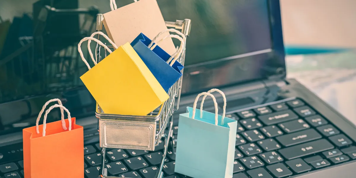 Einkaufstaschen, Onlineshop